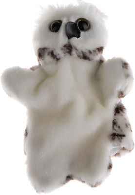 Twisha Hand Puppets Owl - 10 inch(White, Brown), Brown;white