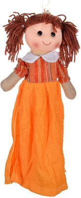 

Twisha Doll Napkin - 8 inch(Orange)