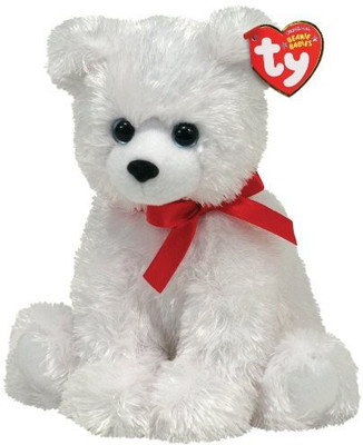 

TY Beanie Babies Ice Box Polar Bear With Ribbon(White)