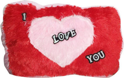 

Riya Enterprises Love Color Pillow - 36 cm(Red)
