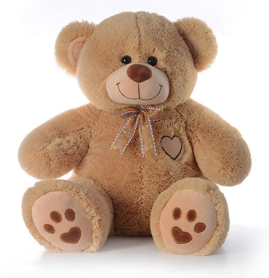 

Dimpy Stuff Bear W/Heart Emb. Sitting 50Cm - 50 cm(Brown)