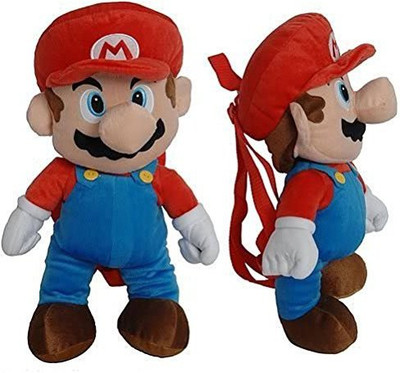 

Nintendo Super Mario Bros Mario 16" Plush Backpack(Blue)