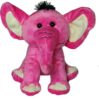

Soft Buddies Elephant - 7 inch(Pink)