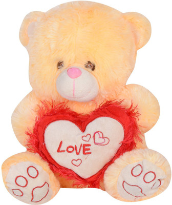 

Atorakushon Cute Soft Musical Lighting Love Teddy Bear - 30 cm(Multicolor)