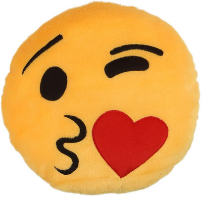 

Deals India Deals India Face throwing a kiss Smiley cushion(SmileyF) - 35 cm(Multicolor)