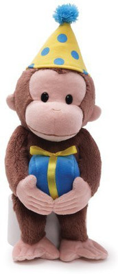 

Gund Curious George Birthday Animal - 5 inch(Brown)