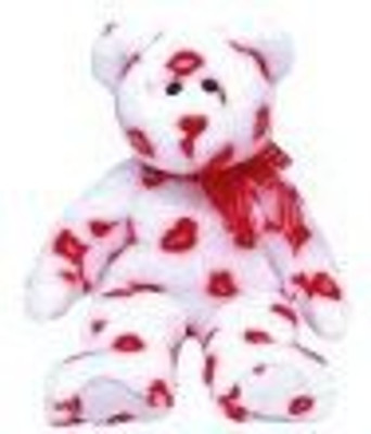 

ty Beanie Buddies Smooch Bear(White)