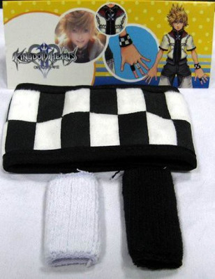 

Kingdom Hearts Roxas Checker Wristband & Finger Covers - 25 inch(Multicolor120)