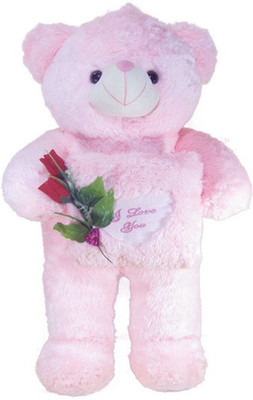

Tickles Teddy With Rose And Heart235 - 75 cm(Pink)