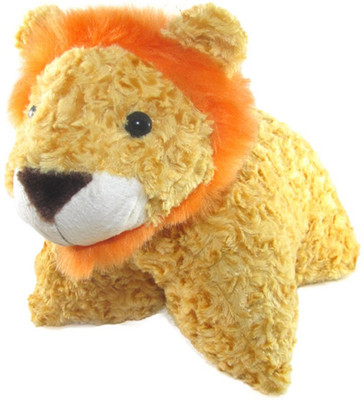 

Tickles Tiger Convertible Cushion Cum Toy - 35 cm(Yellow)