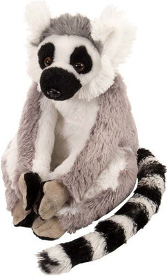 

Wild Republic Ckmini Ring Tailed Lemur 8" Plush - 11 inch(Grey)