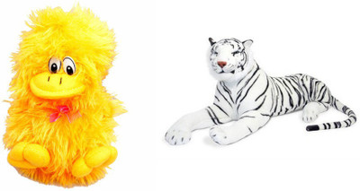 

Deals India Deals India Duck(20 cm) and white tiger 32 cm (set of 2) - 32 cm(Multicolor)