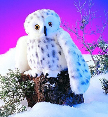 

Folkmanis Hand Puppet Owl Snowy New Animals Soft Doll Plush2236(White)