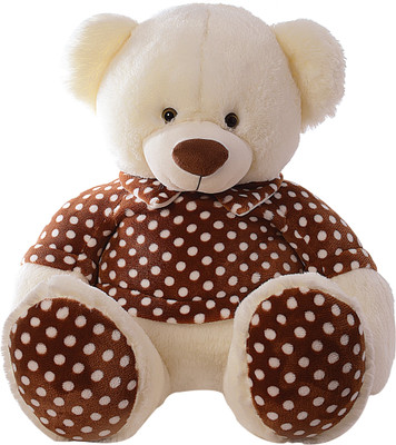 

Dimpy Soft Dotted Bear - 45 cm(White)