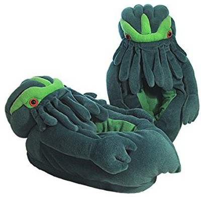 Toy Vault Twilight Terror Cthulhu Slippers Plush(Green)