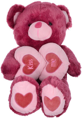 

Twisha Bear With 2 Hearts - 15 inch(Purple)