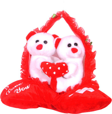 

Ktkashish Toys kashish new year Or valetine spcial,, red and white teddy bear .. - 5 inch(red)