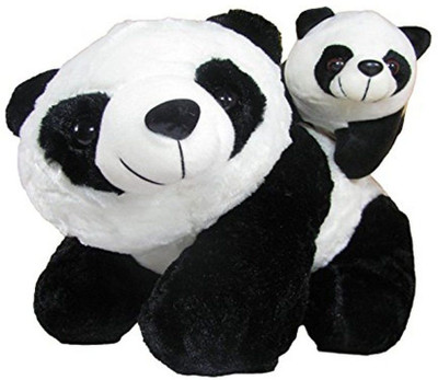 

VRV Mother Panda With Baby Panda - 12 inch(White)