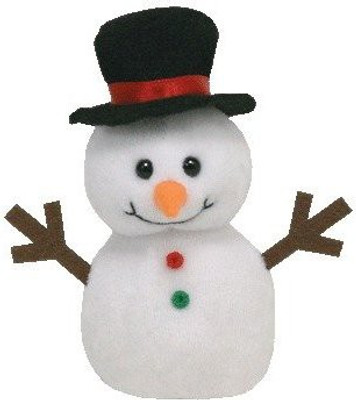 

ty Holiday Ba Beanie Flakes The Snowman(White)