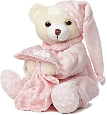 

Aurora World Dreamy Ba Girl Bear With Blankie 10" Aurora(Pink)