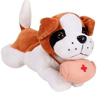 

Tickles Lovely Sleeping Dog With Medicine Kit - 26 cm(Black, White)