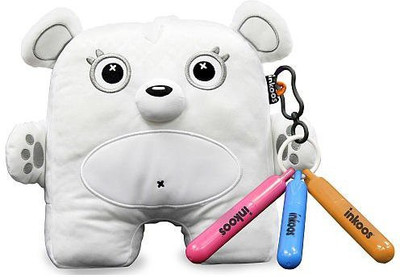 

The Bridge Direct Inkoos Plush Polar Bear With Markers White(White)