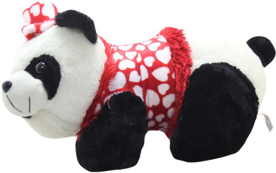 

Tickles Happy Beautiful Heart Dressed Panda Valentine - 40 cm(Multicolor)