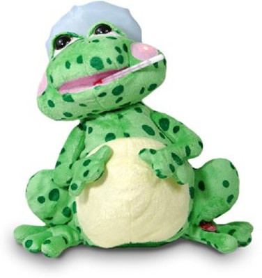 

Mills and Cuddle Barn Fever Frog 12" Tall Animated Singing Plush With Light Up(Green)