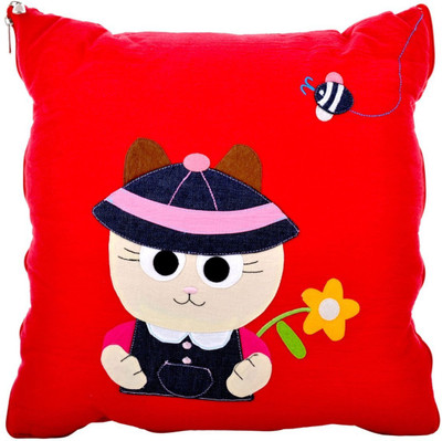 

Twisha Blanket Cat Pillow - 13 inch(Red)