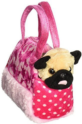 

Unknown Aurora Plush 8" Fancy Pals Fancy Pink Camo Pet Carrier - 6 inch(pink)
