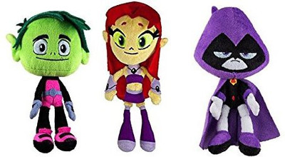 

Teen Titans Go! 7" Plush Doll Set (Beast Boy, Starfire and Raven) - 20 inch(Multicolor283)