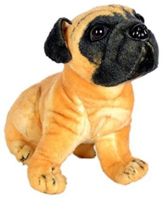 Swastikunj Cutie Pug Dog Soft Plush Toy(32 cm)  - 10 cm(Brown)