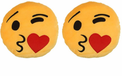 

Deals India Deals India Face throwing a kiss Smiley cushion(SmileyF&F)(Set of 2) - 35 cm(Multicolor)