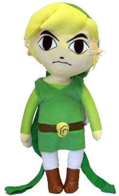 

Nintendo Legend Of Zelda Spirit Tracks Link Plush 18" Doll Backpack - 13.8 inch(Green)