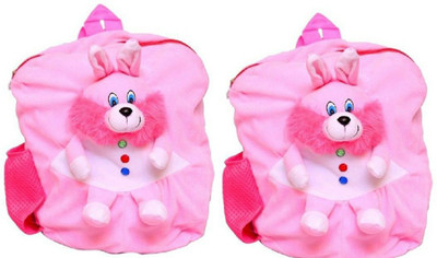 

MGP Creation Pink Rabbit Nursery Play Kids School Bag-Set of 2 - 14 inch(Pink)