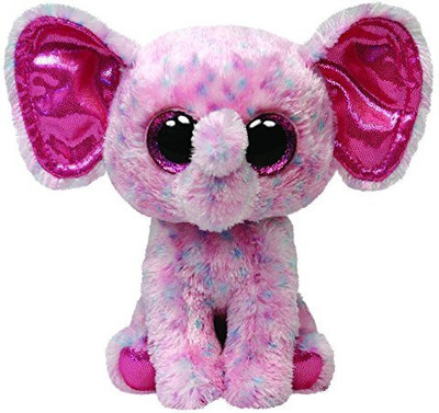 

TY Beanie Babies Ellie Pink Speckled Elephant Medium(Pink)