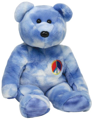 

ty Peace Symbol Bear - 14 inch(Multicolor)