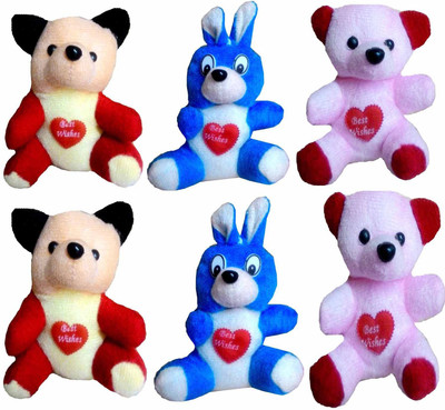 

casanova fashion two bear & one rabit - 7(Red, Pink, Blue), Blue;pink;red