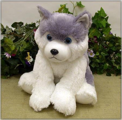 

Wishpets 15" Sitting Husky Plush - 8 inch(White)