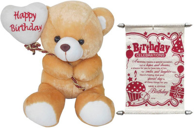 

Advance Hotline Best Birthday Gift With Scroll Greeting Card - 30 cm(Multicolor)
