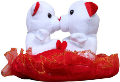 

VRV Teddy Bear Couple- 20 cm - 22 cm(Red/white)