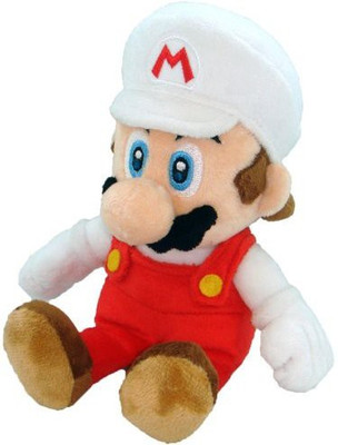 

Sanei Super Mario Plush 8" Fire Mario Soft Plush Japanese Import - 14 inch(Red)