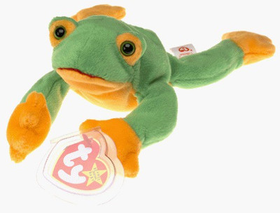 

TY Beanie Babies Smoochy The Frog(Green)