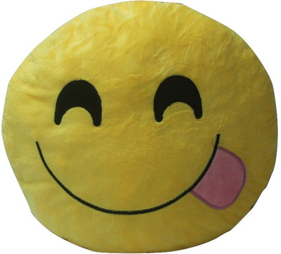 

Siltason Shakti CUTE AND STYLISH EMOJI PILLOW FOR KIDS (1102) IT CAN BE USE AS A - 35 cm(Yellow)