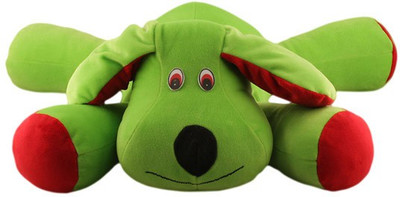 

Touchy Toys Dog Pillow - 20.32 cm(Green, Red)