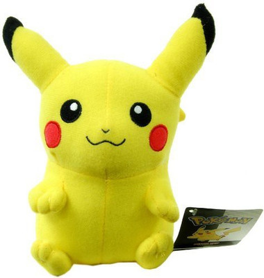 Toy Factory Pokemon 6 Inch Plush Pikachu - 52 inch(Yellow)