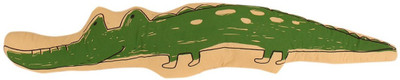 TLF Crocodile shaped throw pillow - 31.1 inch(Green)
