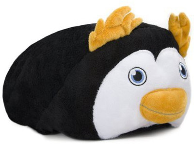 

Comfy Critters Percy The Penguin Huggable Hooded Plush Blanketblack(Black)