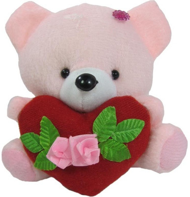 

Tickles Teddy with Heart219 - 5 inch(Pink)