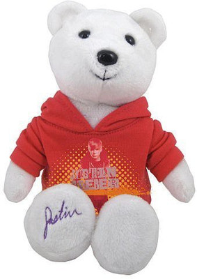 

The Bridge Direct Justin Bieber 'Somebody To Love' Plush Bear With Music White - 7 inch(Red)